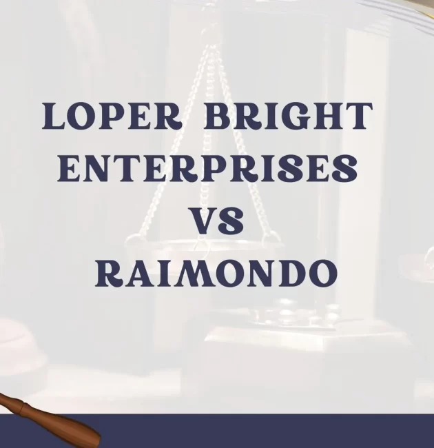 Loper Bright Enterprises v. Raimondo case brief