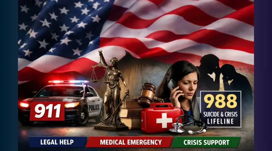 emergency hotlines in the USA