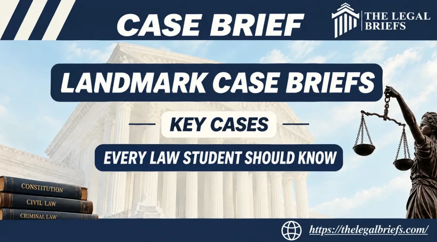 Landmark Case Briefs